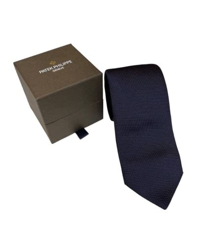 Silk tie Patek Philippe Navy in Silk 